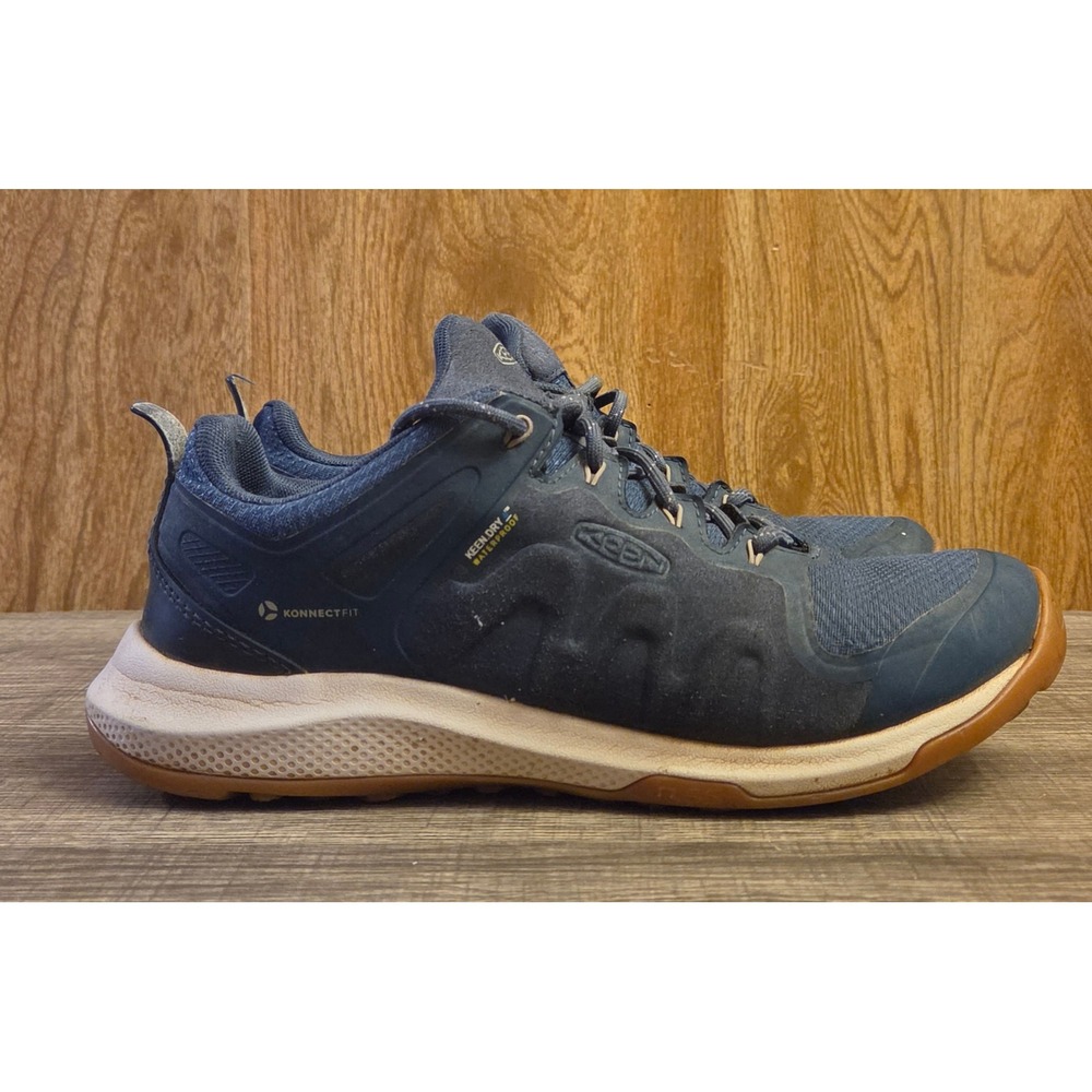 Keen Explore Waterproof Konnect Fit Low Hiking Shoes Sneakers Womens Size 8 Blue